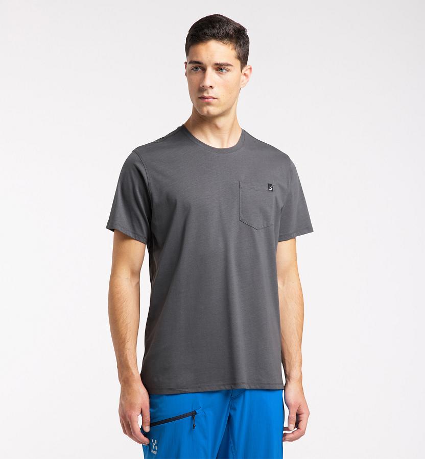 Haglöfs Mens Mirth T-Shirt Black New Zealand 57642CBHW